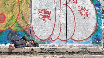 Allein gelassen. Nicht nur im Winter, auch im Sommer kann das Leben auf der Straße zur Tortur werden. 