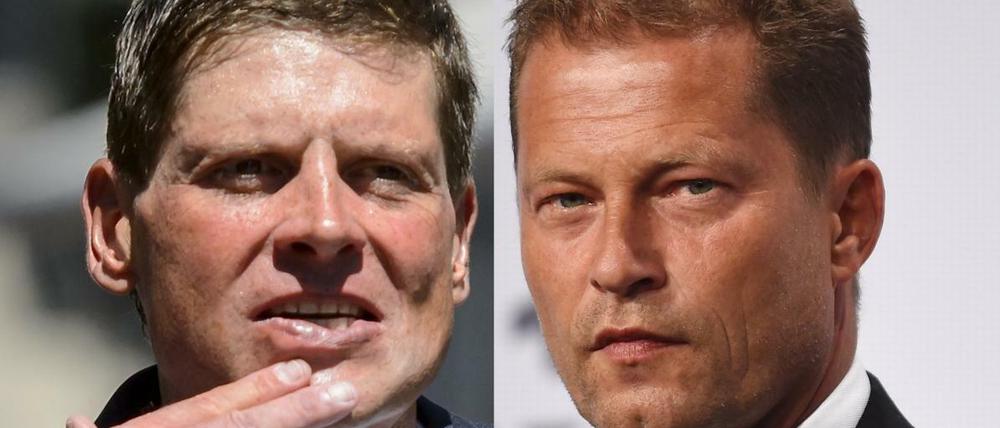 Unerfreuliche Begegnung: Jan Ullrich (links) und Til Schweiger.