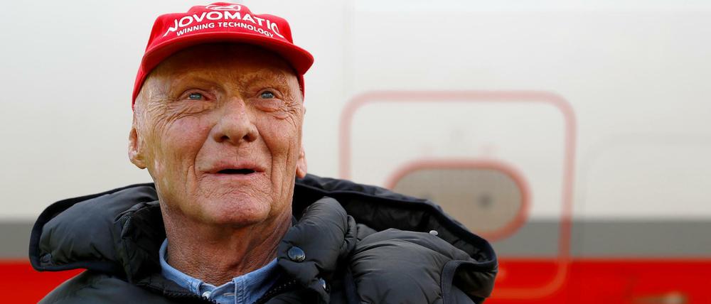 Niki Lauda am Flughafen Düsseldorf (Archivbild)