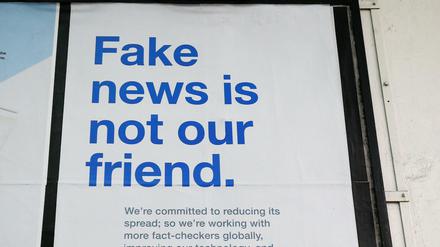 Facebook löscht, was Facebook als Fake News erkennt