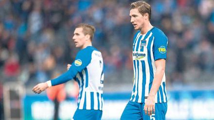 Kann spielen und ansagen. Niklas Stark (r.) bildet mit Karim Rekik eine vielversprechende Innenverteidigung bei Hertha.