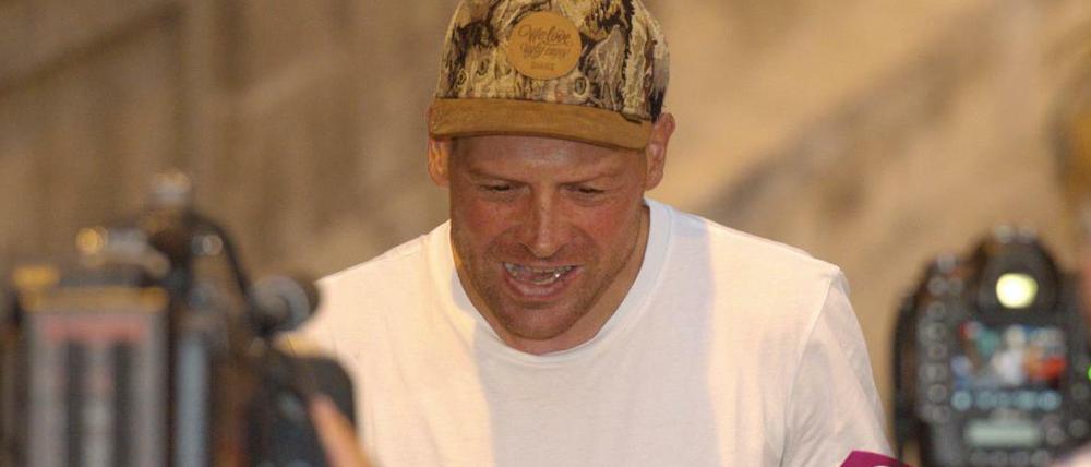 Der frühere Radprofi Jan Ullrich am Samstag vor dem Gerichtsgebäude.