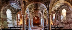 Gewölbt. Die Krypta im Kloster Memleben in Sachsen-Anhalt.