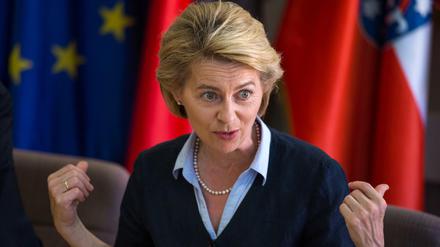 Bundesverteidigungsministerin Ursula von der Leyen (CDU) begrüßt die Debatte über die allgemeine Dienstpflicht. 