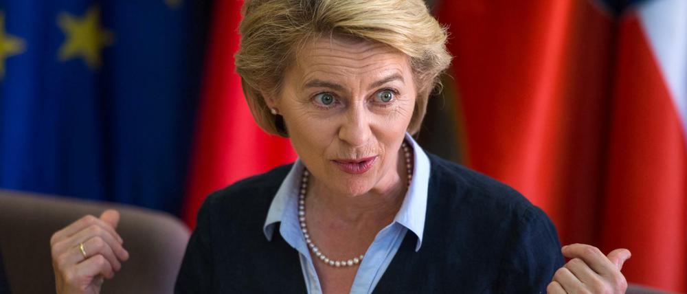 Bundesverteidigungsministerin Ursula von der Leyen (CDU) begrüßt die Debatte über die allgemeine Dienstpflicht.