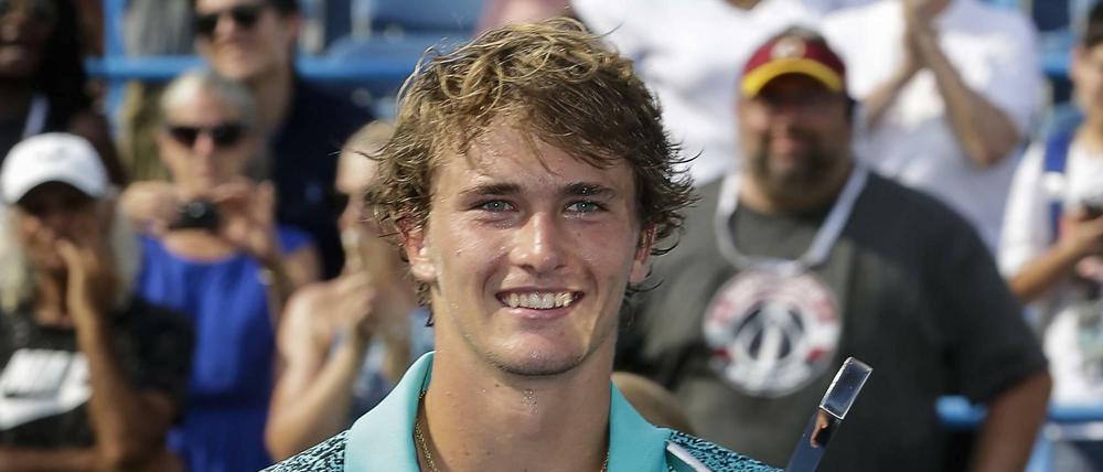 Die nächste Trophäe. Alexander Zverev dominierte in Washington.