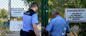 Am Tatort. Ende der Woche wurde in Ahrensfelde ein toter Junge aufgefunden.