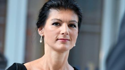 Sahra Wagenknecht, Fraktionsvorsitzende der Partei Die Linke. 