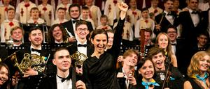 Das Jugendsymphonieorchester der Ukraine.