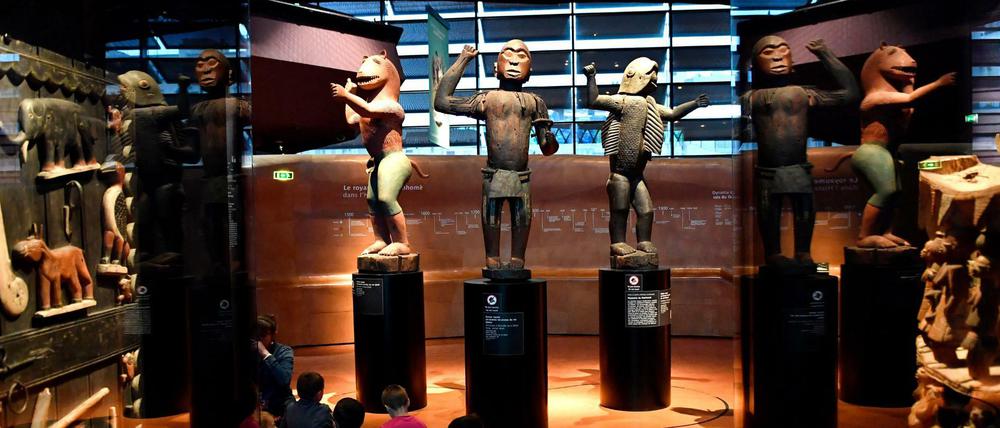 Beutekunst? Große königliche Statuen des Königreichs Dahomey aus den Jahren 1890-1892 im Quai Branly Museum-Jacques Chirac.
