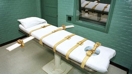 Die Todeszelle des berüchtigten Huntsville-Gefängnisses in Texas (Archivfoto von 2000)