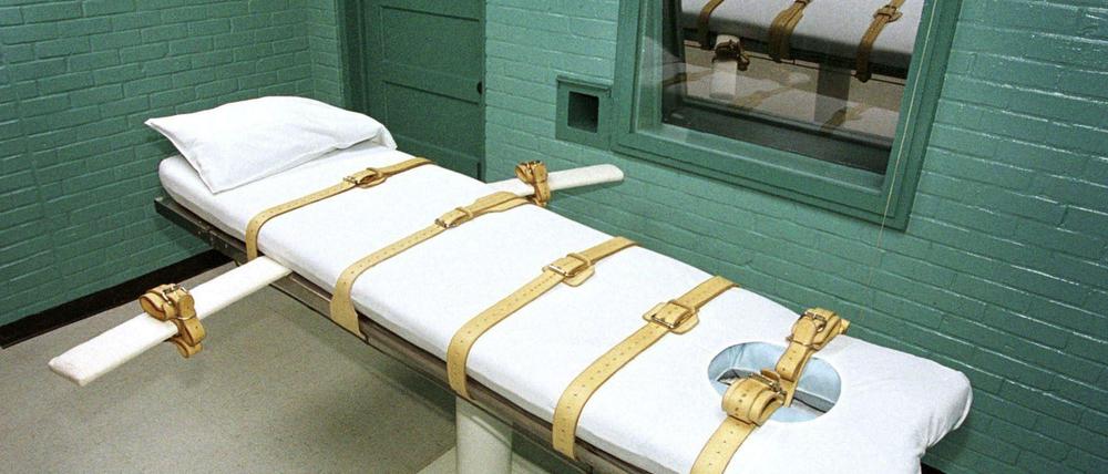 Die Todeszelle des berüchtigten Huntsville-Gefängnisses in Texas (Archivfoto von 2000)