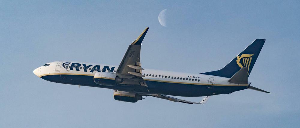 Eine Maschine der irischen Billigfluggesellschaft Ryanair