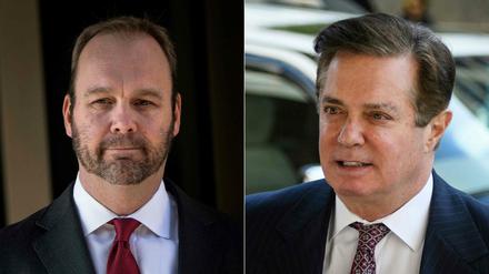 Trumps ehemaliger Wahlkampfchef Paul Manafort (rechts) und sein langjähriger Mitarbeiter Rick Gates.