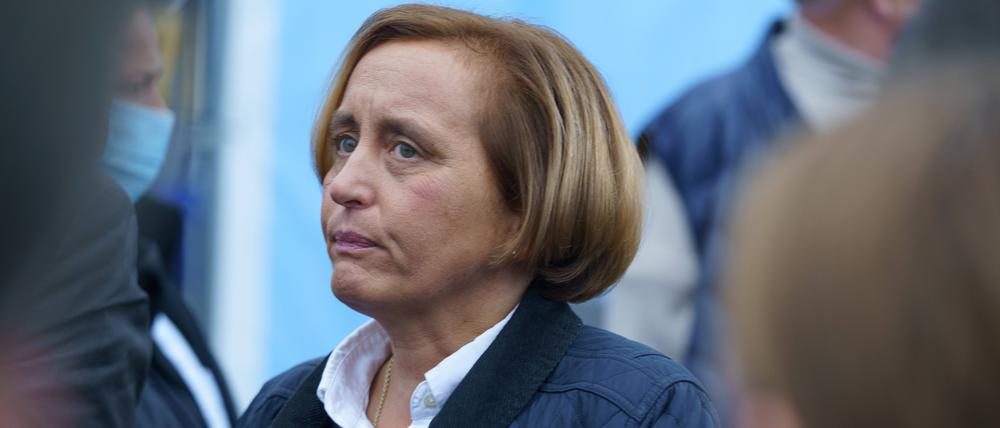 Beatrix von Storch, Berliner Spitzenkandidatin zur Bundestagswahl, beim Wahlkampfabschluss der AfD in Berlin vor dem Schloss Charlottenburg.