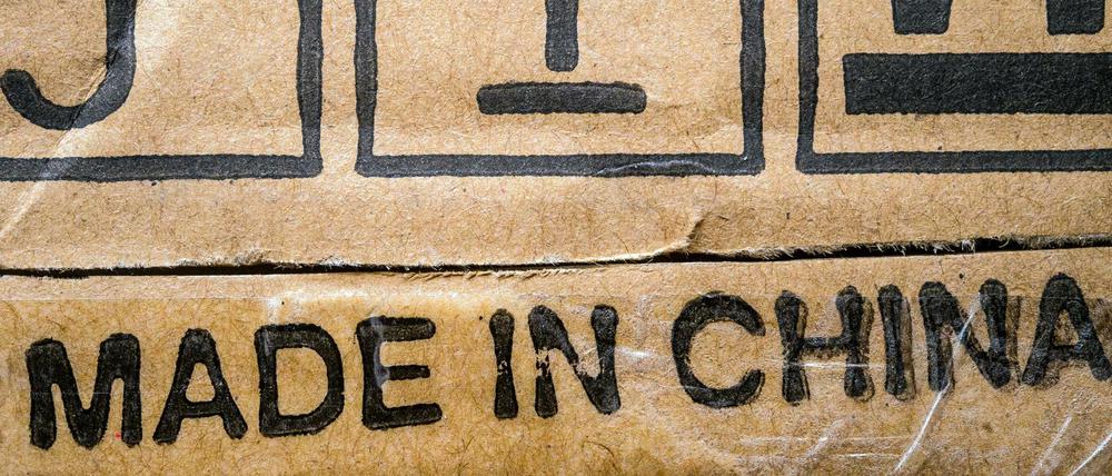 Eine Verpackung eines Produktes made in China.
