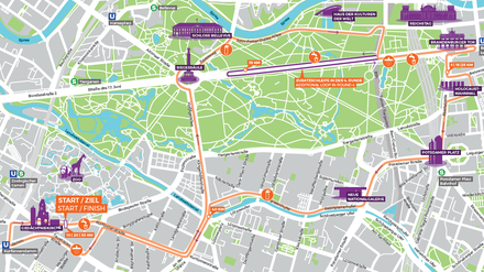 Hier geht es lang - von 5 bis 13 Uhr ist gesperrt.