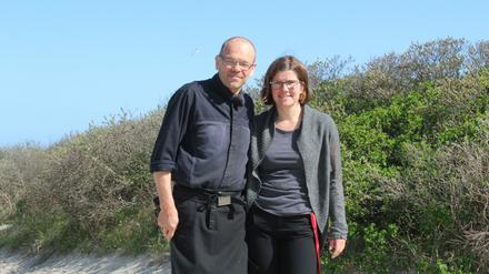 Maike und Michael Recktenwald aus Langeoog verklagen die EU auf mehr Klimaschutz.