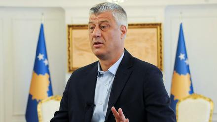 Kosovos Präsident Hashim Thaci löste Verwirrung aus.