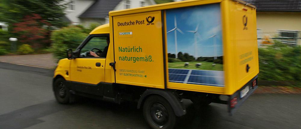Vielleicht doch nicht so naturgemäß? Der Streetscooter der Deutschen Post.