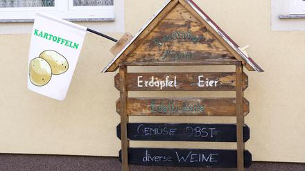 Verlockend. Auf Bauernhöfen kann man frische, regionale Produkte kaufen.