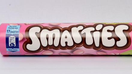 Produkt: Smarties / Preis: 1,59 € / Veränderung: 20 g weniger / Fazit: 15,4 Prozent teurer
