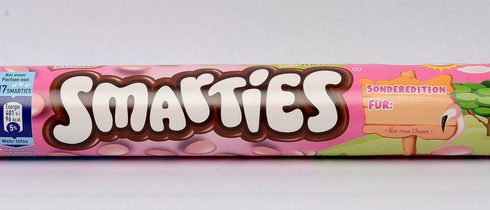 Produkt: Smarties / Preis: 1,59 € / Veränderung: 20 g weniger / Fazit: 15,4 Prozent teurer