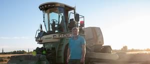 Knappes Gut. Klaus Messinger fährt dieses Jahr weniger Heu ein. 