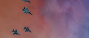US- und türkische Piloten bei einer gemeinsamen Luftwaffenübung. 