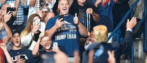 America first. Donald Trump lässt sich bei einem Auftritt feiern.
