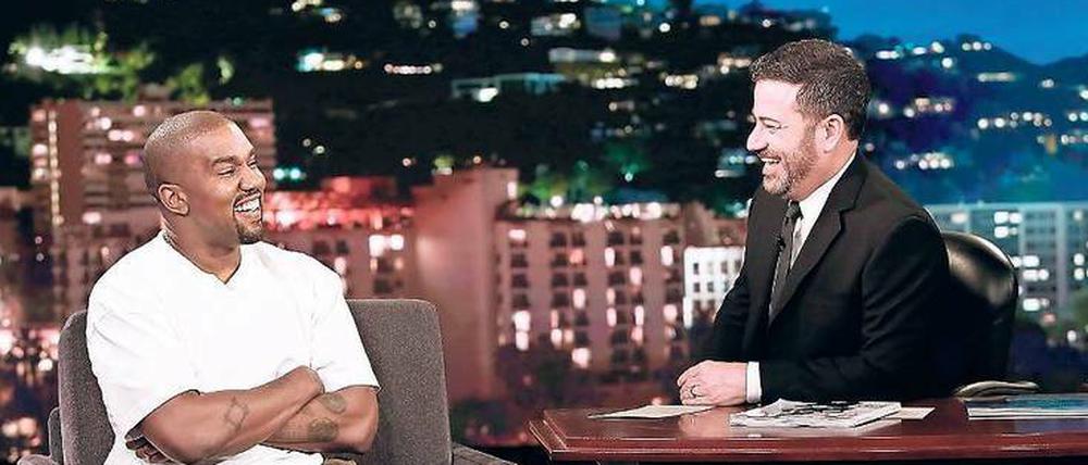 Agent Provocateur Kanye West erklärt sich in der Talkshow von Jimmy Kimmel.
