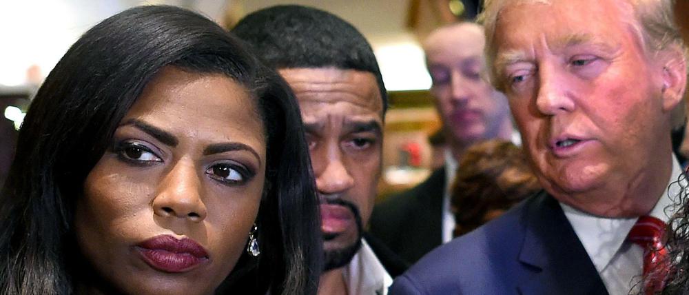 Omarosa Manigault Newman mit Donald Trump im November 2015.
