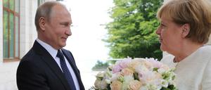Wladimir Putin und Angela Merkel im Mai in Sotschi.