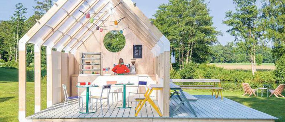 Draußen ist es so schön wie drinnen. Die „Pop Up Bakery“ des Designbüros Weltevree im Park von Voorlinden. 