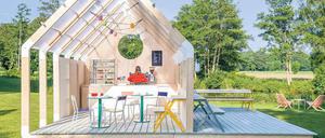 Draußen ist es so schön wie drinnen. Die „Pop Up Bakery“ des Designbüros Weltevree im Park von Voorlinden. 