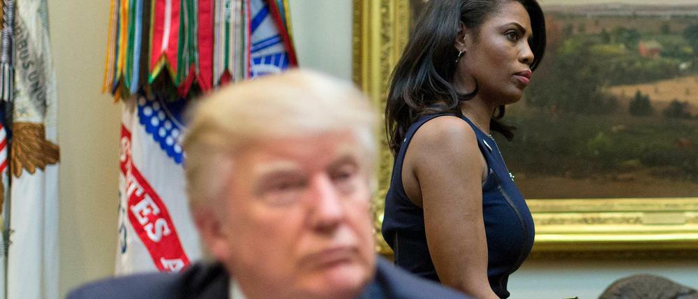 Bild aus der Vergangenheit. Omarosa Manigault Newman bekam nach der Wahl einen hohen Posten im Weißen Haus. Ende 2017 verlor sie ihn wieder.