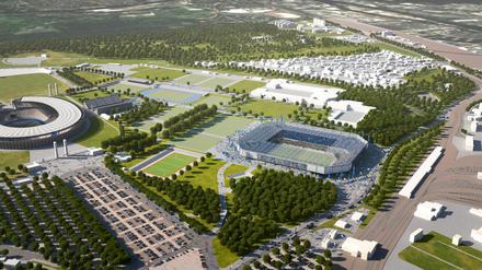 Ausblick. So soll das neue Hertha-Stadion aussehen.
