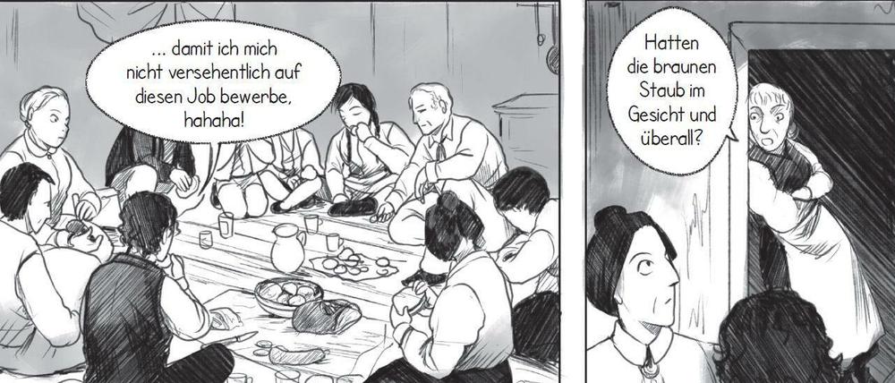 Aufgeräumt: Eine Seite aus „Der Dschungel“.