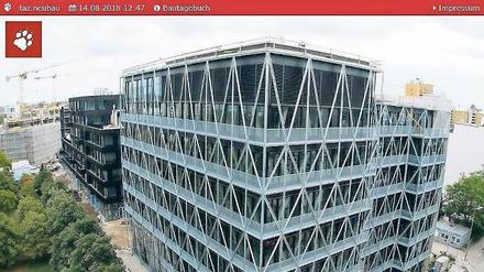 Vorbereitung für die Zukunft: im Herbst ist das neue Verlagsgebäude der „taz“ bezugsfertig. Eine Webcam zeigt den Baufortschritt.