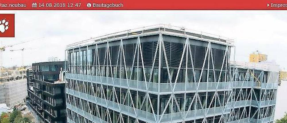 Vorbereitung für die Zukunft: im Herbst ist das neue Verlagsgebäude der „taz“ bezugsfertig. Eine Webcam zeigt den Baufortschritt.