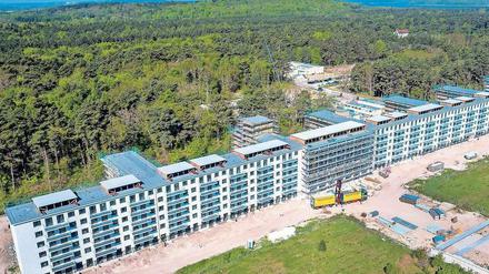 Block I ist am nächsten an Binz mit seiner inzwischen verlängerten Strandpromenade gelegen. 