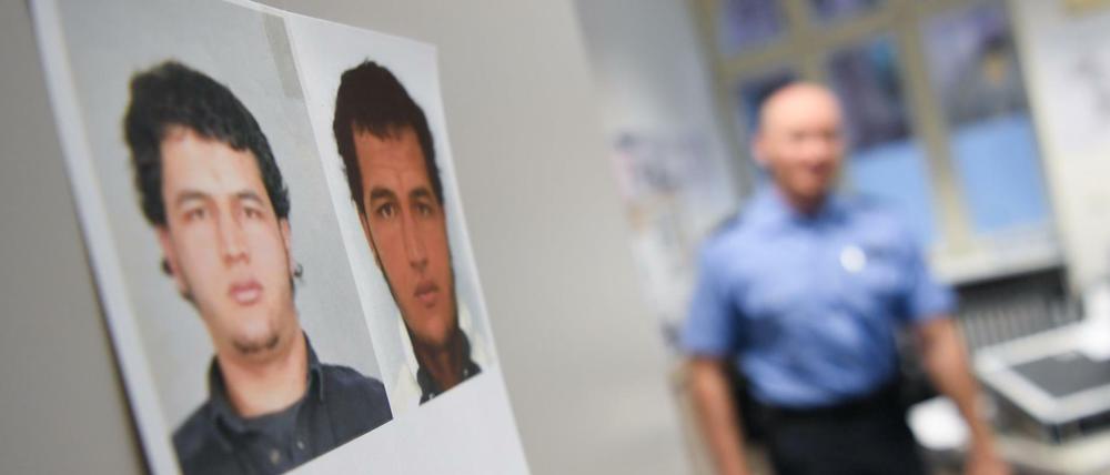 Fahndungsfotos von Anis Amri kurz nach dem Anschlag.
