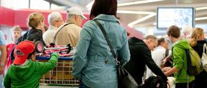 Am Flughafen Tegel hieß es heute wieder warten.