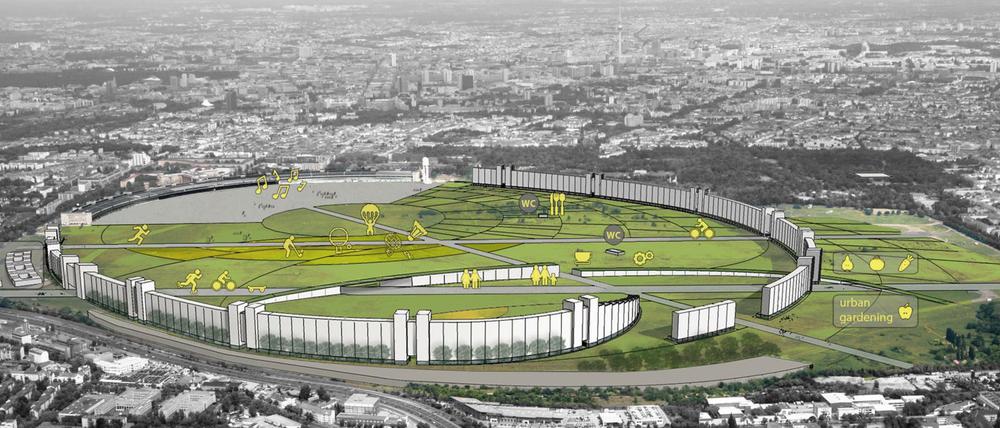 Vorschlag zur Güte. Die Architekten Paul Ingenbleek und Ulrike Kern möchten das Tempelhofer Feld mit 170 Häusern für vielfältige Wohnformen bebauen.
