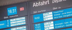 Zu spät. Mehr als jeder vierte Fernzug ist unpünktlich. 