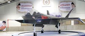 Der aktuelle iranische Kampfjet "Qaher 313" bei der Präsentation 2013.