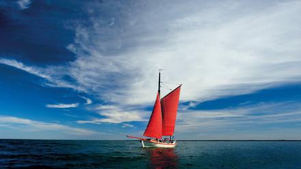 Das Segelboot von Rika Harder auf der Ostsee.