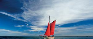 Das Segelboot von Rika Harder auf der Ostsee.