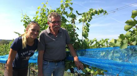 Lara und Klaus Wolenski halten der Hitze stand.