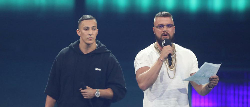 Die Rapper Kollegah und Farid Bang im April bei der Echo-Verleihung